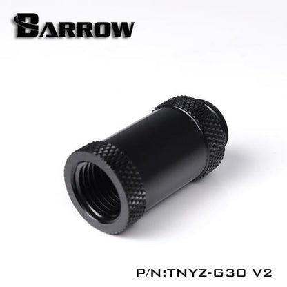 Barrow TNYZ-G30V2, 30mm Male To Female Extender Fittings, G1/4 Male To Female Water Cooling Fittings | Water Cooling Fitting