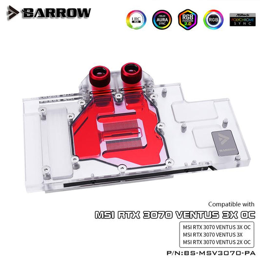 FormulaMod Barrow RTX 3070 full-cover GPU waterblock — silent local AI workload cooling