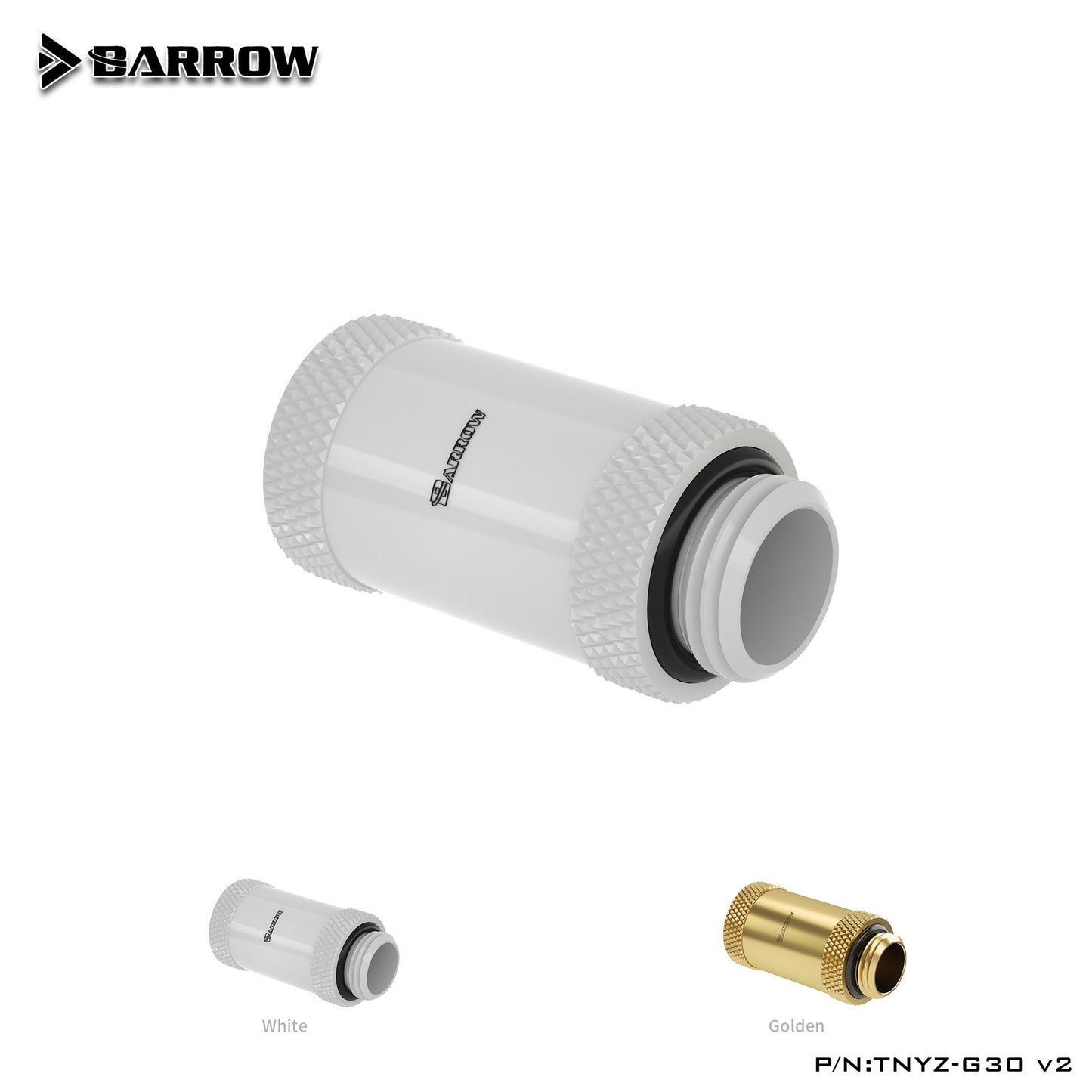 Barrow TNYZ-G30 V2, 30mm Male To Female Extender Fittings, G1/4 Male To Female Water Cooling Fittings | Water Cooling Fitting