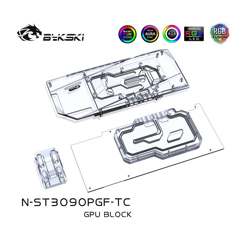 Bykski GPU Block With Active Waterway Backplane Water Cooling Cooler For Zotac RTX 3090 3080 PGF 24G6X 10G6X N-ST3090PGF-TC