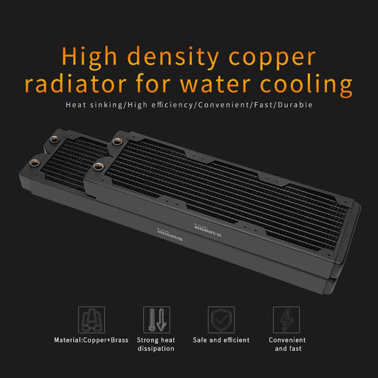 Barrow Copper Radiator 40mm Thickness 12 Circulating Waterways, Suitable For 120mm Fans, Dabel-40a 480