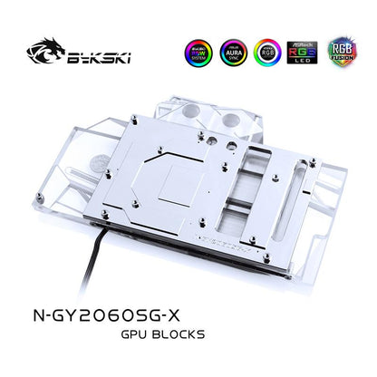 FormulaMod Bykski RTX 2060 full-cover GPU waterblock — silent local AI workload cooling (view 5)