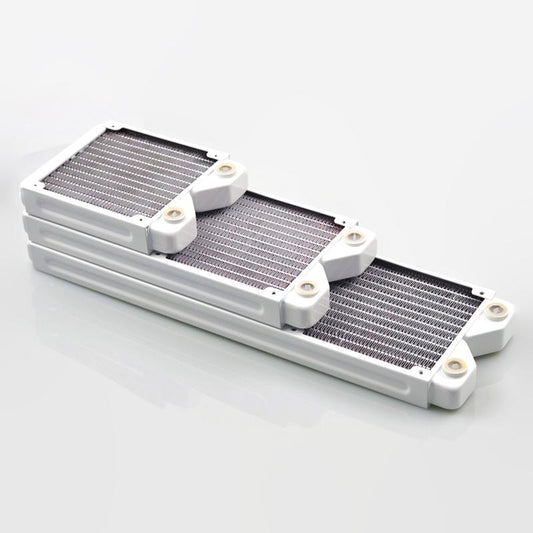 FormulaMod Fm-CoRa-WT, 120/240/360mm Copper White Single Row Radiators, 29mm Thickness, Suitable For 120*120mm Fans