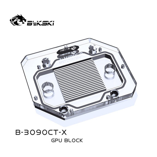 Refroidisseur de bloc d'eau de fond de panier Bykski RTX 3090 GPU pour toutes les cartes graphiques de la série 3090, bloc de plaque arrière de refroidissement par eau minière