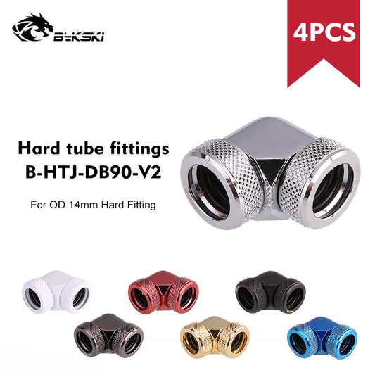 Bykski Hard Tube Fitting With 90 Degree Bykski Water Cooling 90° Connector Adapter Suitable For | Water Cooling Fitting