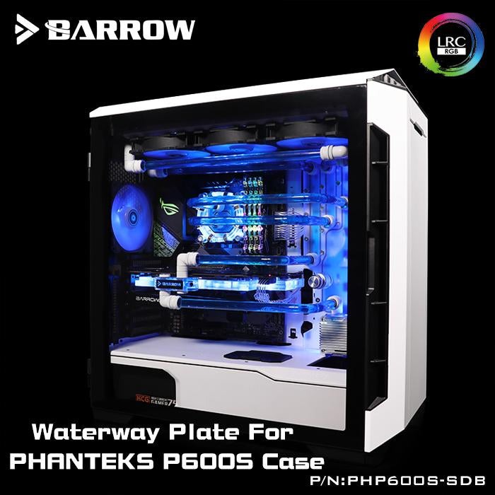 Barrow PHP600S-SDB, Waterway Boards For Phanteks P600S Case,For Intel CPU Water Block & Single/Double GPU Building