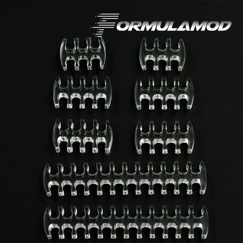 FormulaMod Fm-CombKit, Transparent Cable Comb kits, One Set For Cables, 2pcs 24pin/4pcs 8pin/2pcs 6pin
