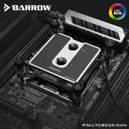 Barrow LTCP03X-04N, For Intel Lga2011 X99/X299 Composite CPU Water Blocks, POM/barss Top Optional, | Liquid Cooling Block