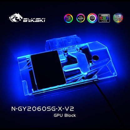 FormulaMod Bykski RTX 2060 full-cover GPU waterblock — silent local AI workload cooling (view 5)