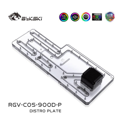 Bykski Distro Plate For CORSAIR 900D Case, Waterway Boards For Intel CPU Water Block & Single GPU Building, RGV-COS-900D-P