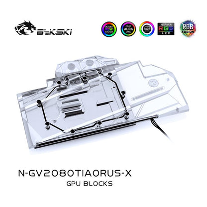 FormulaMod Bykski RTX 2080Ti full-cover GPU waterblock — silent local AI workload cooling
