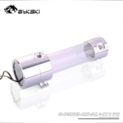 Bykski B-PMD3-RX-AL-CT, PWM DDC Pumps With 120/170/230mm Reservoir, Maximum Flow 600L/H, Maximum | Water Cooling Reservoir