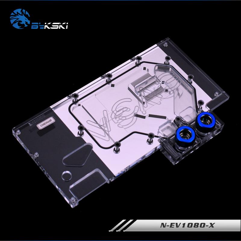 Bykski N-EV1080-X, bloc de refroidissement par eau de carte graphique à couverture complète RGB/RBW pour EVGA GTX1080/1070 8G FTW 