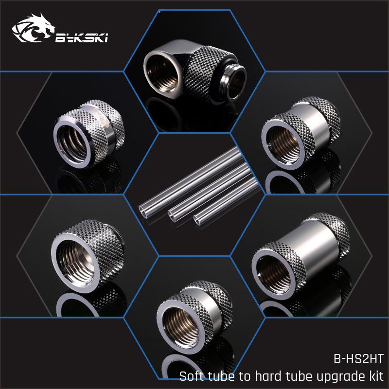 Bykski B-HS2HT, Soft Tube To Hard Tube Upgrade Kits, For Soft Tube System Upgrade To Hard Tube