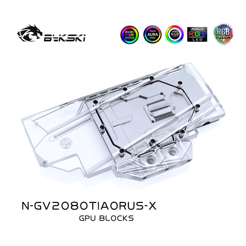 FormulaMod Bykski RTX 2080Ti full-cover GPU waterblock — silent local AI workload cooling (view 3)