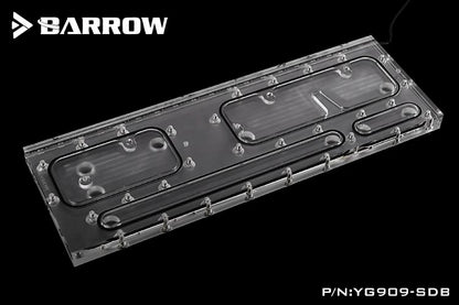 Barrow YG909-SDB , Waterway Boards For INWIN 909 Case, For Intel CPU Water Block & Single/Double GPU/Pumps Building