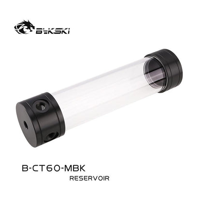 Bykski Water Cooling Reservoir Tank, Length 100/150/200/260mm, Diameter 60mm, For Computer CPU GPU | Water Cooling Reservoir