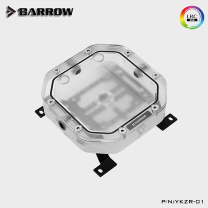 Barrow ch Reservoirs with Multi Combination of Radiator Position, LRC 2.0, Acrylic Square Reservoirs, | Custom Loop Radiator