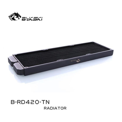 Bykski B-RD420-TN, 420mm Single Row Radiators, 28mm Thickness, Standard Water Cooling Radiators , | Water Cooling Accessory