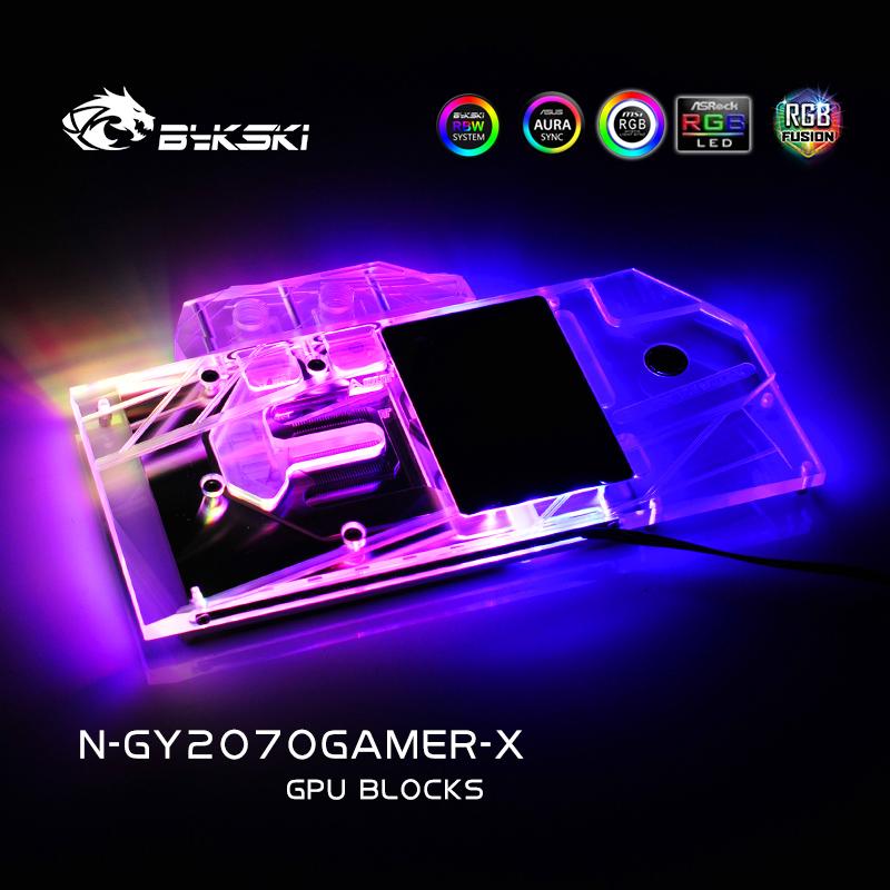 FormulaMod Bykski RTX 2070 full-cover GPU waterblock — silent local AI workload cooling (view 5)