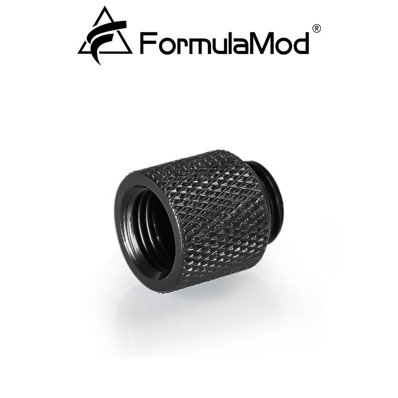 FormulaMod  G1/4" Extender fitting,  Male to Female Thread Straight Docking Seat Tube for PC water cooling system