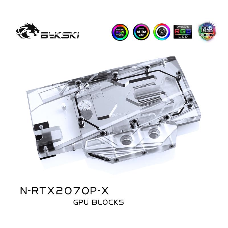 FormulaMod Bykski RTX 2070 full-cover GPU waterblock — silent local AI workload cooling (view 3)