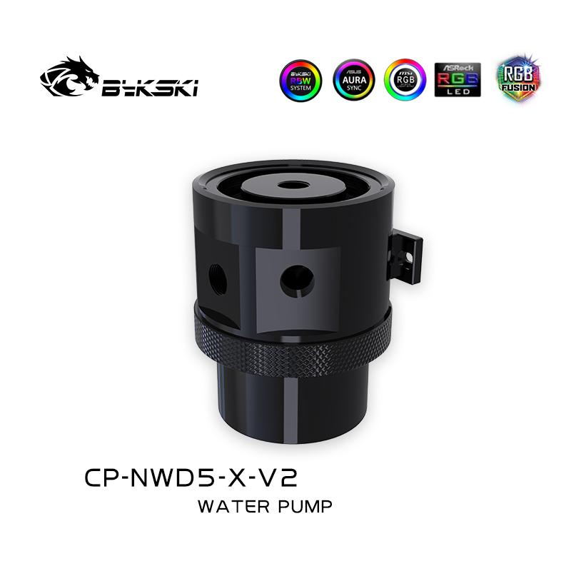 Pompes de refroidissement par eau Bykski D5 PWM, débit maximal 1100L/H, levage maximal 3,8 mètres, CP-NWD5-X-V2