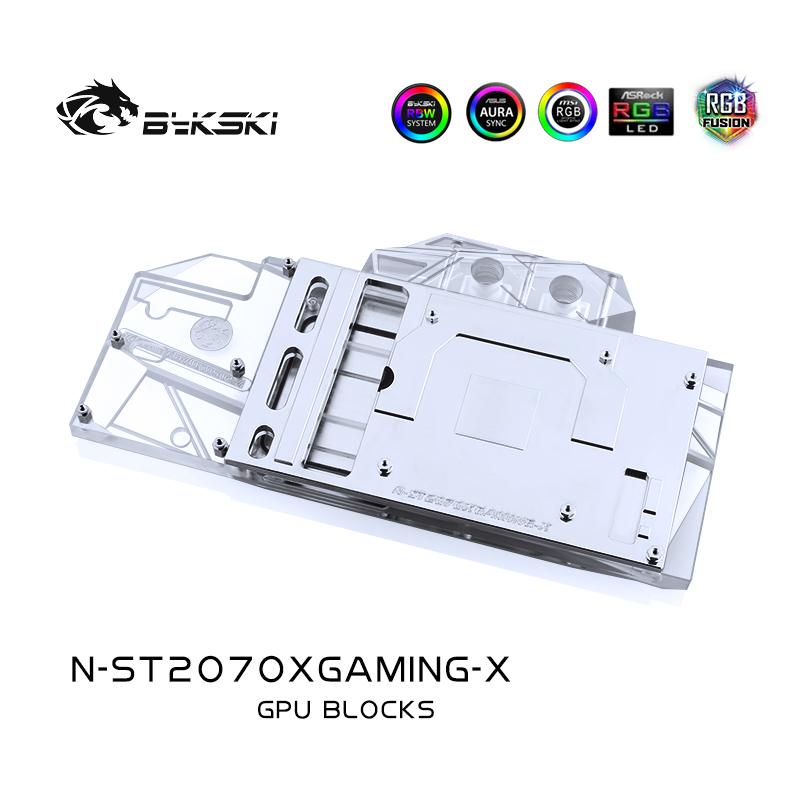 Bykski Full Cover Graphics Card Water Cooling Block, For Zotac RTX 2080Super/2070/2070Super/2060Super/1660Ti X-Gaming/AMP Extreme, N-ST2070XGAMING-X