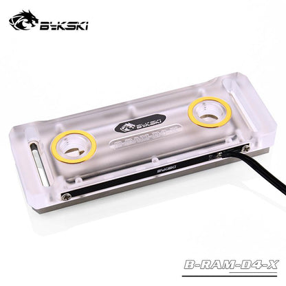 Bykski B-RAM-D2-X / B-RAM-D4-X RBW RGB Ram Water Block Acrylic Cover Support Two Ram Channel and Four Memory Channel