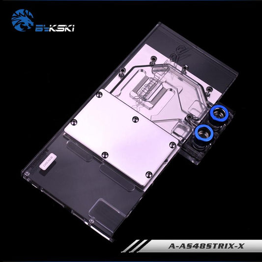 Bykski A-AS48STRIX-X, Full Cover Graphics Card Water Cooling Block for ASUS ROG STRIX-RX480-O8G-Gaming | Water Cooling Block
