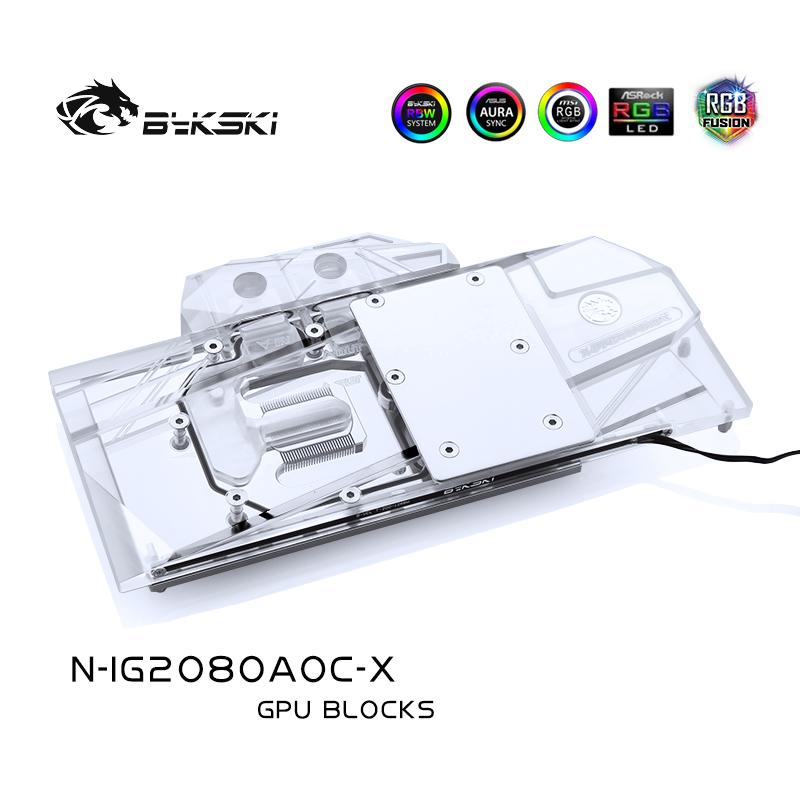 FormulaMod Bykski RTX 2080 full-cover GPU waterblock — silent local AI workload cooling (view 3)