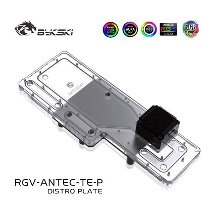 Bykski RGV-Antec-TE-P,  Distro Plate Water Cooling Kit For Antec Torque Case Waterway Board CPU GPU Block Double 360 Radiator