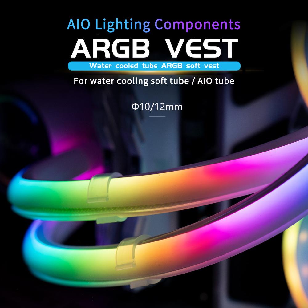 Galax Soft Tube ARGB Vest, Tube Sleeve For Water Cooling AIO Tube / So ...