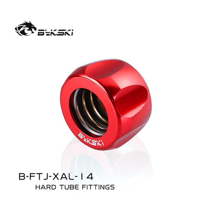 Bykski B-FTJ-XAL-14, Hard Tube Fittings, Boutique Plum Blossom, Multiple Colour , G1/4'' Fast Twist | Water Cooling Fitting