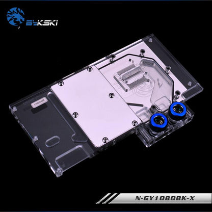 Bykski N-GY1080BK-X, Full Cover Graphics Card Water Cooling Block for Galaxy/Gainward | Water Cooling Block