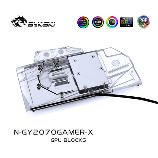 FormulaMod Bykski RTX 2070 full-cover GPU waterblock — silent local AI workload cooling