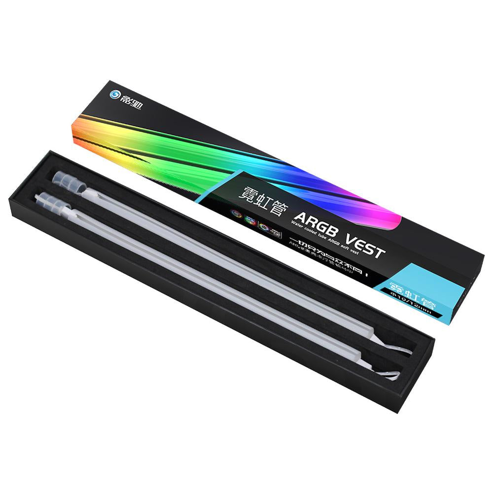 Galax Soft Tube ARGB Vest, Tube Sleeve For Water Cooling AIO Tube / Soft Tube , With A-RGB 5V Lighting, Silicone Material, Bendable, Can Sync To Motherboard