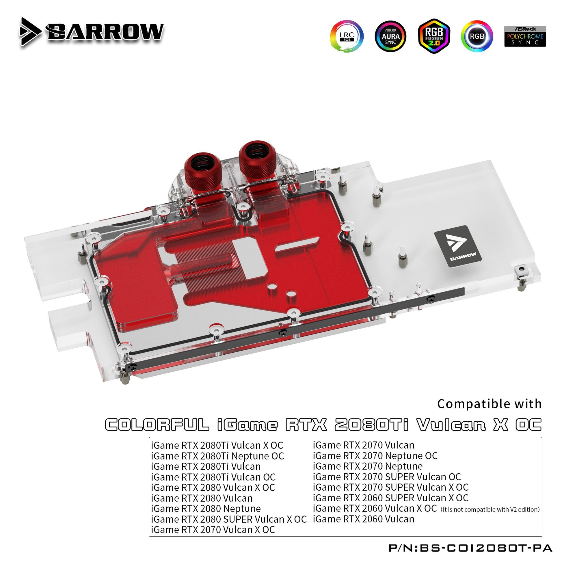 FormulaMod Barrow RTX 2080Ti full-cover GPU waterblock — silent local AI workload cooling