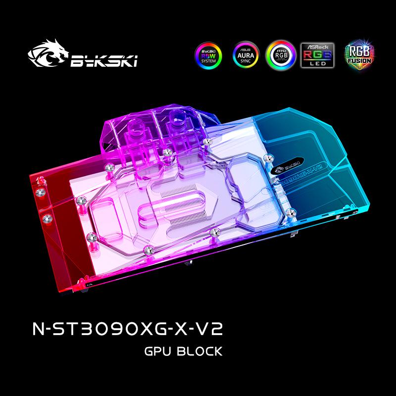 Bykski GPU Water Cooling Block For ZOTAC RTX3090/3080 GAMING OC, Liquid Cooling Cooler For Graphics Card, N-ST3090XG-X-V2