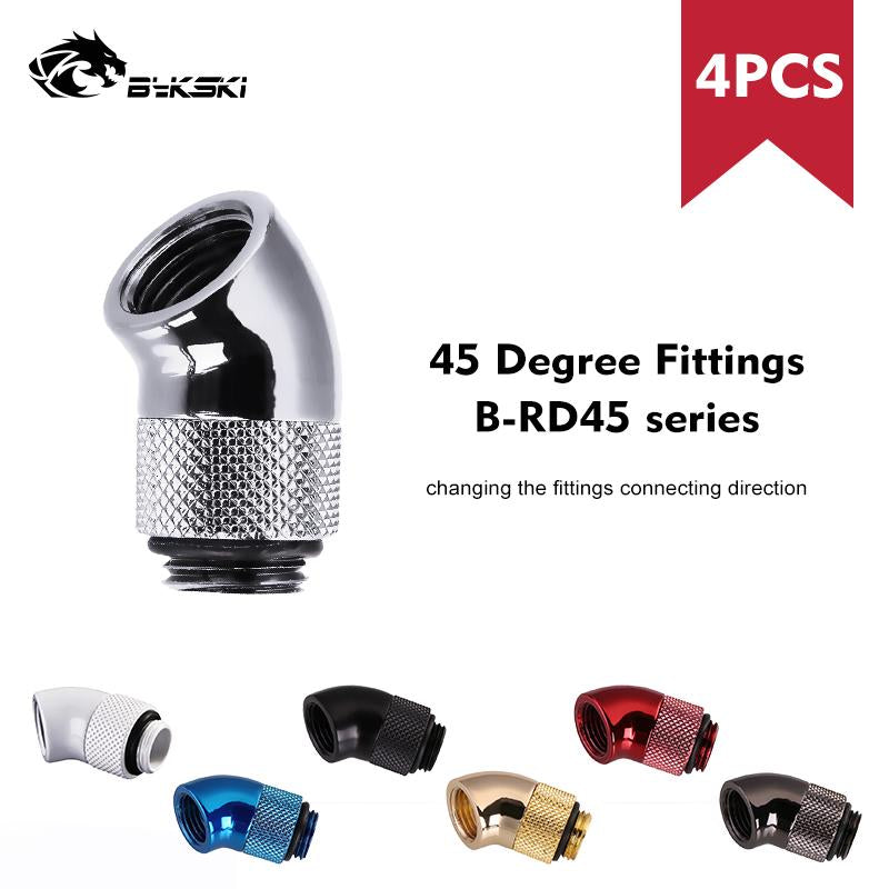 Bykski 45 Degree Rotary Fitting Bykski G1/4" Rotatable 45° Adapter Cooling Equipment Adjust Connect | Water Cooling Fitting