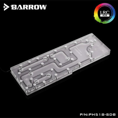 Barrow PH518-SDB, Waterway Boards For Phanteks 518 Case, For Intel CPU Water Block & Single/Double GPU Building