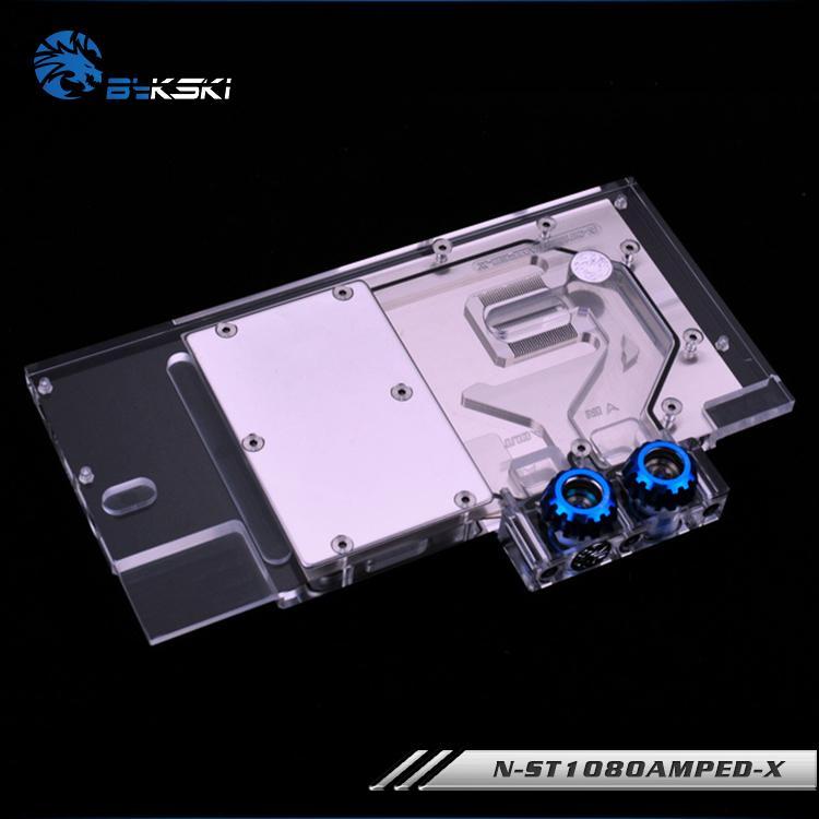 Bykski N-ST1080AMPED-X, Full Cover Graphics Card Water Cooling Block RGB/RBW for Zotec GTX 1080TI/1080 | Water Cooling Block