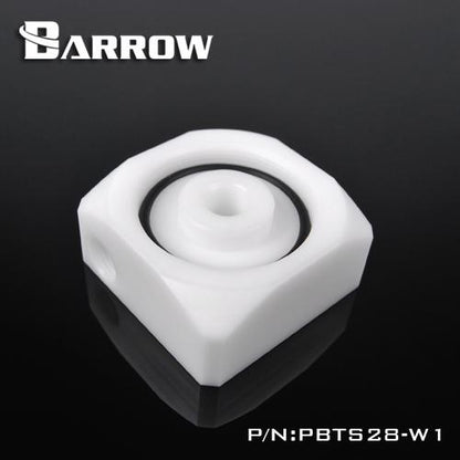 Barrow PBTS28-W1, PMMA / Acrylic/ POM water pump cover for DDC serise pump computer water cooling