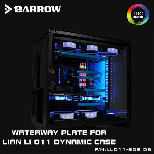Barrow LLO11-SDB-D5, Waterway Boards For Lian Li PC-O11 Dynamic Case, Compatible With 18w/D5 Pump