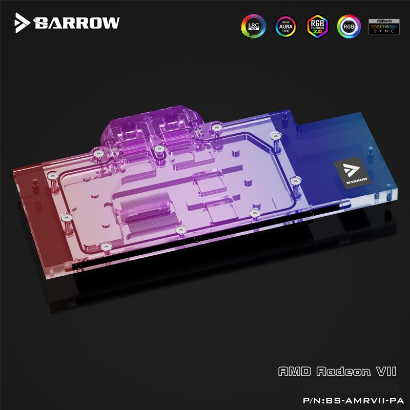 Barrow BS-AMRVII-PA, LRC 2.0 Full Cover Graphics Card Water Cooling Blocks, For AMD Founder | Water Cooling Accessory