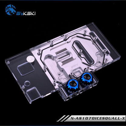 Bykski N-AS1070ICESQUALL-X,Full Cover Graphics Card Water Cooling Block, For Asus GTX1060 O3G/O6G, | Water Cooling Block