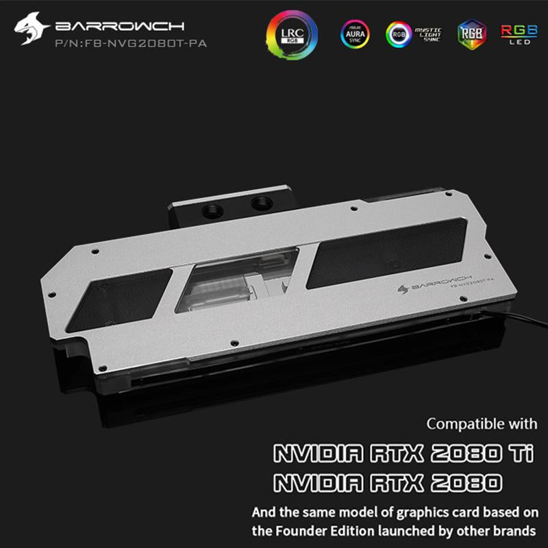FormulaMod Barrow RTX 2080Ti full-cover GPU waterblock — silent local AI workload cooling (view 2)