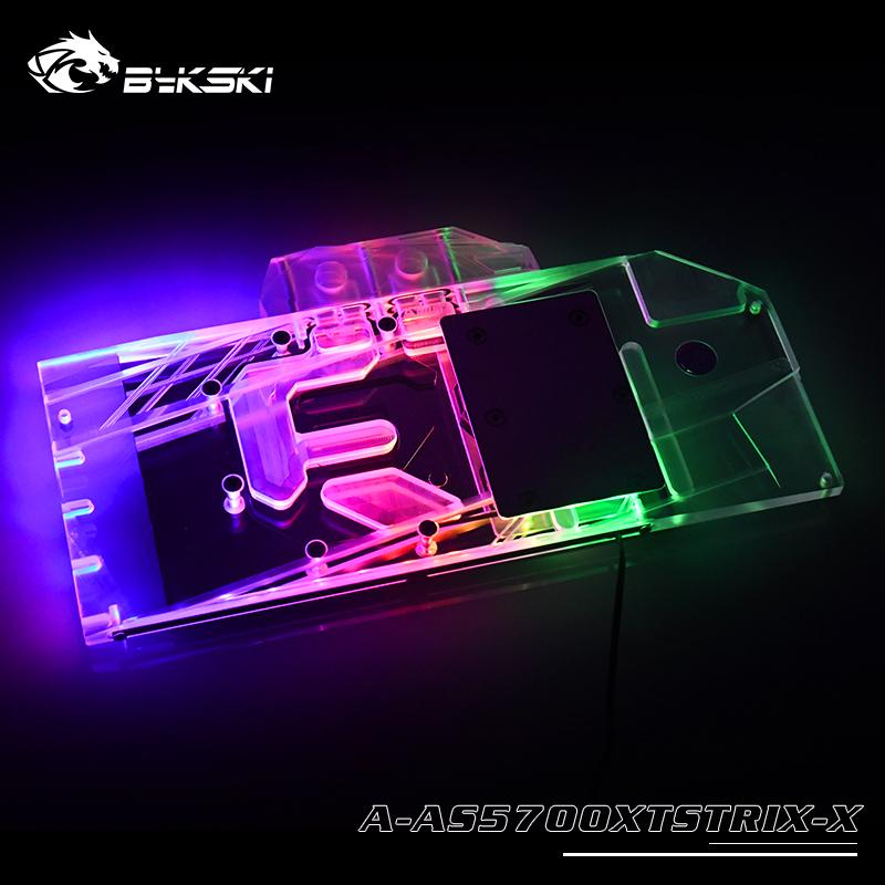 Bykski A-AS5700XTSTRIX-X, Full Cover Graphics Card Water Cooling Block, For ASUS ROG STRIX RX5700XT O8G GAMING