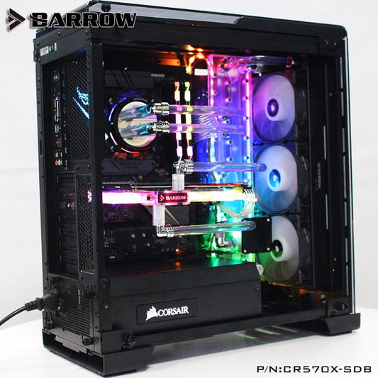Barrow CR570X-SDB, Waterway Boards For Corsair 570X/500D Case, For Intel CPU Water Block & | Liquid Cooling Block