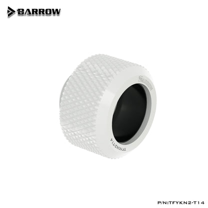 Barrow TFYKN2-T14, raccords pour tubes durs OD14mm, anneau en caoutchouc anti-arrêt amélioré de la série Choice, pour tubes durs OD14mm